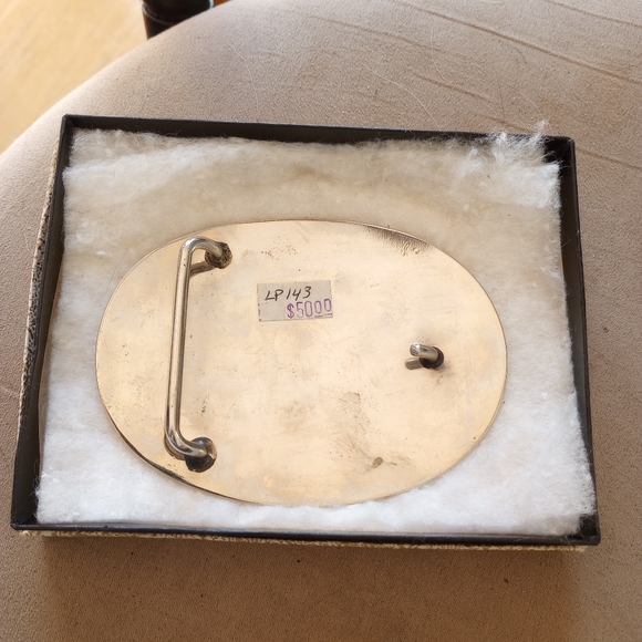 Flying Eagle Belt Buckle Silver/Blue/Black - Picture 5 of 5